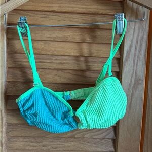 Salt + Cove neon Green swim Top swimwear